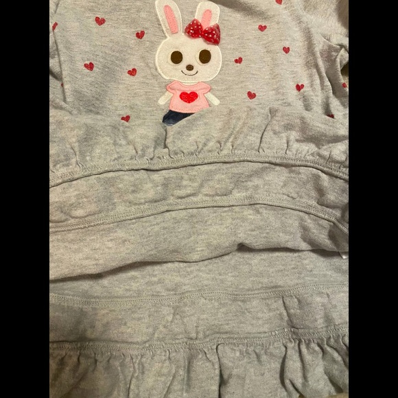 💥 MikiHouse long sleeve hearts print top - Picture 5 of 7